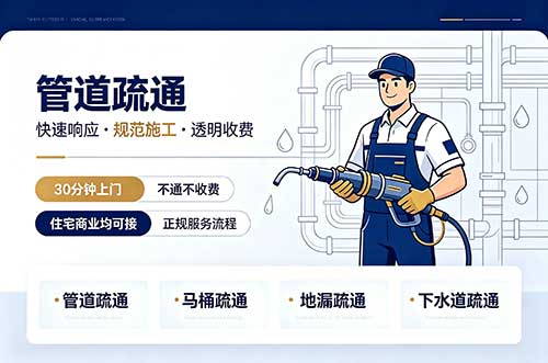 雁塔管道疏通